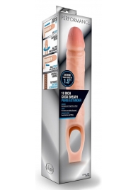 Телесная насадка на пенис 10 Inch Cock Sheath Extender - 25 см. - Blush Novelties - в Петропавловске-Камчатском купить с доставкой