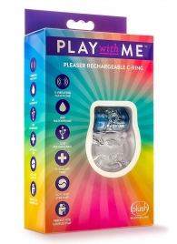 Фиолетовое эрекционное виброкольцо Pleaser Rechargeable C-Ring - Blush Novelties - в Петропавловске-Камчатском купить с доставкой