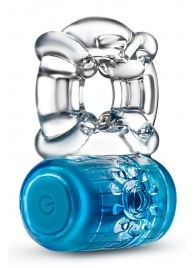 Синее эрекционное виброкольцо One Night Stand Vibrating C-Ring - Blush Novelties - в Петропавловске-Камчатском купить с доставкой