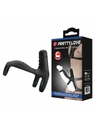 Черная вибронасадка на пенис Vibrating Penis Sling - Baile - в Петропавловске-Камчатском купить с доставкой