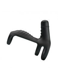 Черная вибронасадка на пенис Vibrating Penis Sling - Baile - в Петропавловске-Камчатском купить с доставкой