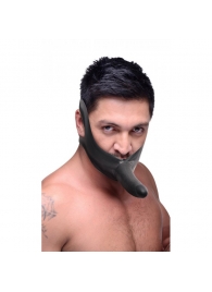 Черный кляп-страпон Masters Mini Face Fuck Strap-On - 14 см. - XR Brands - купить с доставкой в Петропавловске-Камчатском