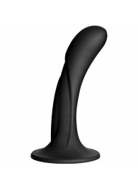 Черная изогнутая насадка Vac-U-Lock G-Spot - 16,5 см. - Doc Johnson - купить с доставкой в Петропавловске-Камчатском
