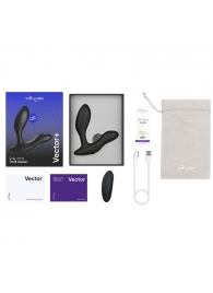 Черный анальный вибратор We-Vibe Vector+ - We-vibe - в Петропавловске-Камчатском купить с доставкой