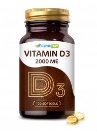 Пищевая добавка SuperCaps VITAMIN D3 2000 ME - 120 капсул - SuperCaps - купить с доставкой в Петропавловске-Камчатском