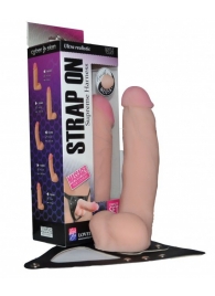 Реалистичный фаллос на поясе Harness - 20,5 см. - LOVETOY (А-Полимер) - купить с доставкой в Петропавловске-Камчатском