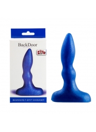 Синий анальный стимулятор Beginners p-spot massager - 11 см. - Lola Games - в Петропавловске-Камчатском купить с доставкой