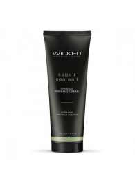 Массажный легкий крем WICKED Sage plus Sea Salt - 120 мл. - Wicked - купить с доставкой в Петропавловске-Камчатском