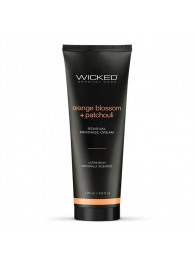 Массажный легкий крем WICKED Orange Blossom plus Patchouli - 120 мл. - Wicked - купить с доставкой в Петропавловске-Камчатском