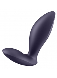 Фиолетовый анальный вибростимулятор Power Plug - Satisfyer - в Петропавловске-Камчатском купить с доставкой