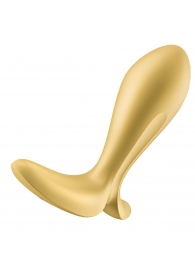 Золотистый анальный вибростимулятор Intensity Plug - Satisfyer - в Петропавловске-Камчатском купить с доставкой