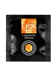 Саше массажного масла Eros exotic с ароматом персика - 4 гр. - Биоритм - купить с доставкой в Петропавловске-Камчатском