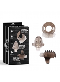 Набор из 3 дымчатых эрекционных колец с вибрацией Teasers Ring Kit - Chisa - в Петропавловске-Камчатском купить с доставкой