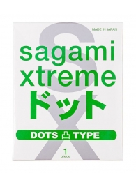 Презерватив Sagami Xtreme Type-E с точками - 1 шт. - Sagami - купить с доставкой в Петропавловске-Камчатском