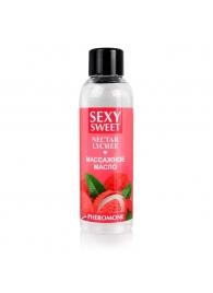 Массажное масло Sexy Sweet Nectar Lychee с феромонами и ароматом личи - 75 мл. - Биоритм - купить с доставкой в Петропавловске-Камчатском