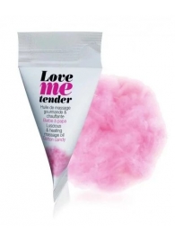 Съедобное согревающее массажное масло Love Me Tender Cotton Candy с ароматом сладкой ваты - 10 мл. - Love to Love - купить с доставкой в Петропавловске-Камчатском