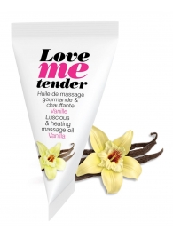 Съедобное согревающее массажное масло Love Me Tender Vanilla с ароматом ванили - 10 мл. - Love to Love - купить с доставкой в Петропавловске-Камчатском