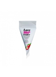Съедобное согревающее массажное масло Love Me Tender Strawberry с ароматом клубники - 10 мл. - Love to Love - купить с доставкой в Петропавловске-Камчатском