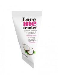 Съедобное согревающее массажное масло Love Me Tender Cocos с ароматом кокоса - 10 мл. - Love to Love - купить с доставкой в Петропавловске-Камчатском