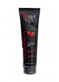 Интимный гель на водной основе Lube Tube Strawberry с клубничным вкусом - 100 мл. - ORGIE - купить с доставкой в Петропавловске-Камчатском