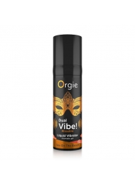 Съедобный гель Dual Vibe Sex On The Beach с эффектом вибрации и вкусом коктейля «секс на пляже» - 15 мл. - ORGIE - купить с доставкой в Петропавловске-Камчатском