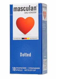 Презервативы с пупырышками Masculan Dotted - 10 шт. - Masculan - купить с доставкой в Петропавловске-Камчатском