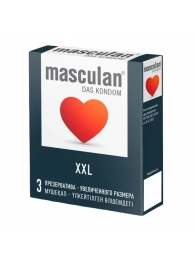 Презервативы увеличенного размера Masculan XXL - 3 шт. - Masculan - купить с доставкой в Петропавловске-Камчатском