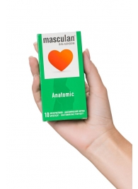 Презервативы анатомической формы Masculan Anatomic - 10 шт. - Masculan - купить с доставкой в Петропавловске-Камчатском