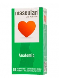 Презервативы анатомической формы Masculan Anatomic - 10 шт. - Masculan - купить с доставкой в Петропавловске-Камчатском