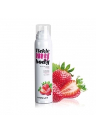 Массажная хрустящая пенка Tickle My Body Strawberry с ароматом клубники - 150 мл. - Love to Love - купить с доставкой в Петропавловске-Камчатском