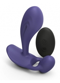Темно-синий вибромассажер Witty P G Vibrator with Remote Control - Love to Love - в Петропавловске-Камчатском купить с доставкой