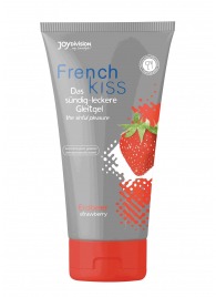 Съедобный лубрикант Frenchkiss с ароматом клубники - 75 мл. - Joy Division - купить с доставкой в Петропавловске-Камчатском