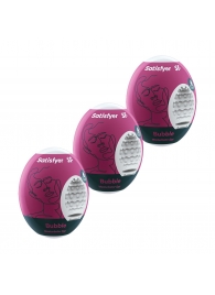 Набор из 3 мастурбаторов-яиц Satisfyer Bubble - Satisfyer - в Петропавловске-Камчатском купить с доставкой