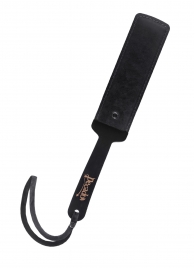 Черный кожаный пэддл - 37 см. - Pecado - купить с доставкой в Петропавловске-Камчатском