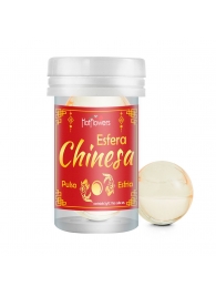 Интимный гель Chinesa Esfera с охлаждающе-пульсирующим эффектом (2 шарика по 3 гр.) - HotFlowers - купить с доставкой в Петропавловске-Камчатском