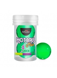 Лубрикант на силиконовой основе Hot Ball Plus с покалывающим эффектом (2 шарика по 3 гр.) - HotFlowers - купить с доставкой в Петропавловске-Камчатском
