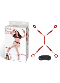 Красная фиксация на матрас Classic Bedspreader - Lux Fetish - купить с доставкой в Петропавловске-Камчатском