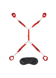 Красная фиксация на матрас Classic Bedspreader - Lux Fetish - купить с доставкой в Петропавловске-Камчатском