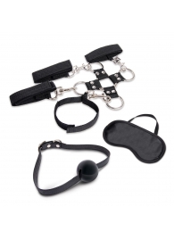 Набор для фиксации из 7 предметов Hogtie   Ball Gag Kit - Lux Fetish - купить с доставкой в Петропавловске-Камчатском