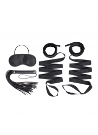 Эротический набор 4PC Bondage Bed Strap   Flogger Kit - Lux Fetish - купить с доставкой в Петропавловске-Камчатском