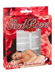 Набор из 6 насадок с шипиками Red Roses - Orion - в Петропавловске-Камчатском купить с доставкой