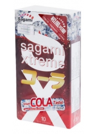 Ароматизированные презервативы Sagami Xtreme COLA - 10 шт. - Sagami - купить с доставкой в Петропавловске-Камчатском