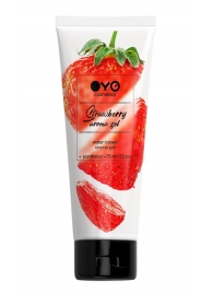 Лубрикант на водной основе OYO Aroma Gel Strawberry с ароматом клубники - 75 мл. - OYO - купить с доставкой в Петропавловске-Камчатском