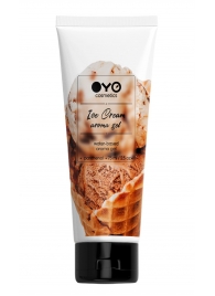 Лубрикант на водной основе OYO Aroma Gel Ice Cream с ароматом пломбира - 75 мл. - OYO - купить с доставкой в Петропавловске-Камчатском
