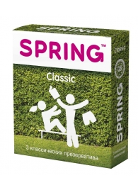 Классические презервативы SPRING CLASSIC - 3 шт. - SPRING - купить с доставкой в Петропавловске-Камчатском
