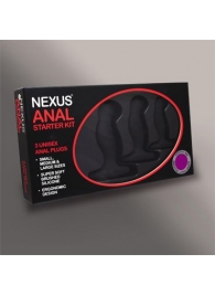 Набор из 3 массажеров простаты чёрного цвета NEXUS ANAL STARTER KIT - Nexus Range - в Петропавловске-Камчатском купить с доставкой