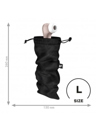 Черный мешочек для хранения игрушек Treasure Bag L - Satisfyer - купить с доставкой в Петропавловске-Камчатском