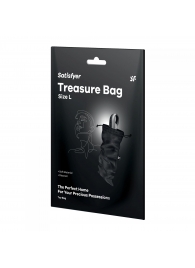 Черный мешочек для хранения игрушек Treasure Bag L - Satisfyer - купить с доставкой в Петропавловске-Камчатском