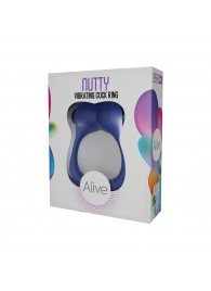 Синее эрекционное виброкольцо Nutty - Adrien Lastic - в Петропавловске-Камчатском купить с доставкой