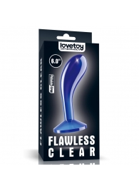 Синяя анальная втулка Flawless Clear Prostate Plug 6.0 - 15 см. - Lovetoy - в Петропавловске-Камчатском купить с доставкой